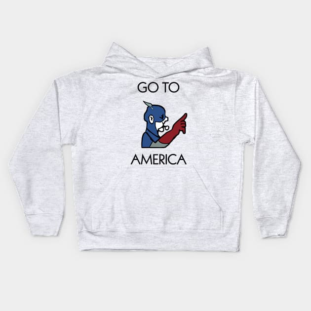 Go to America Kids Hoodie by Jawes